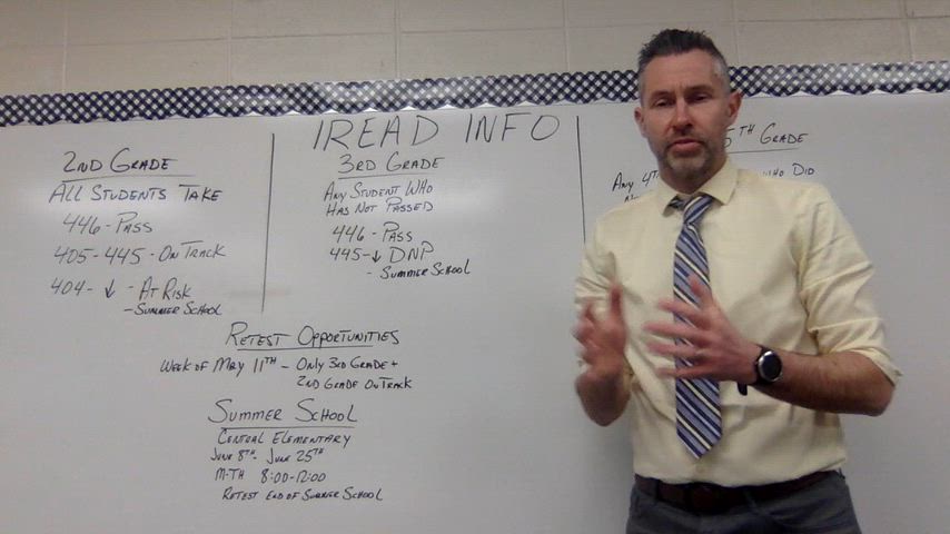 Video explaining the new rules and scores for IREAD testing.