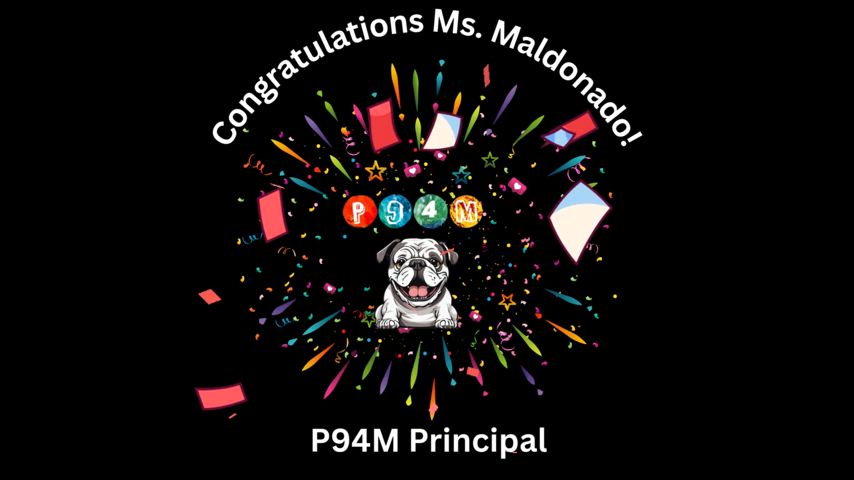 Confetti with bulldog logo and letter