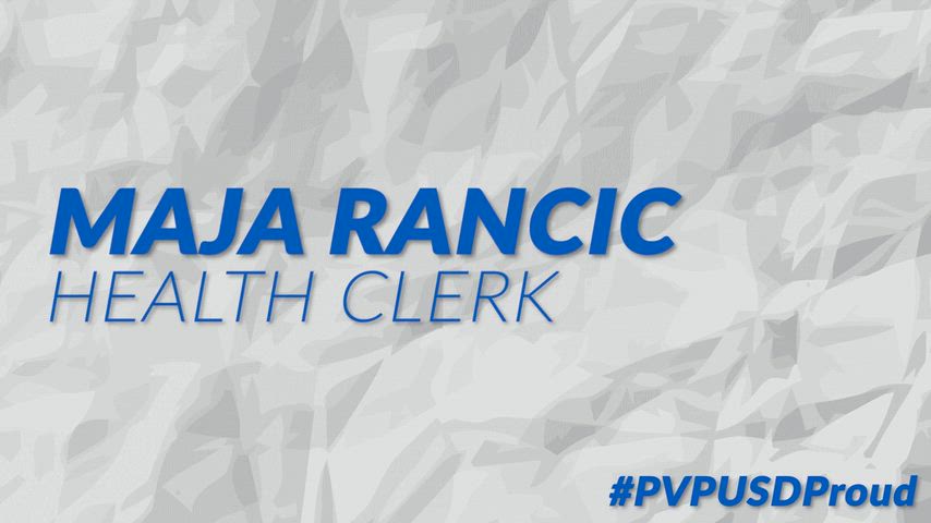 Video showing Maja Rancic describing her time serving PVPUSD.
