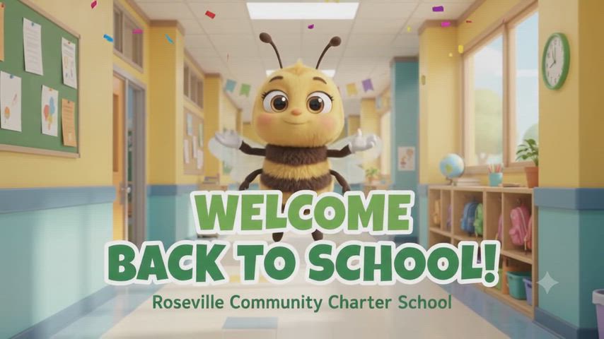Animated welcome back video