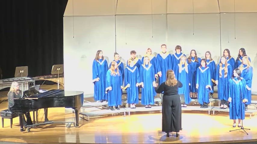 Concert Choir, Jazz Band, Wind Ensemble, and Concert Band performed a 