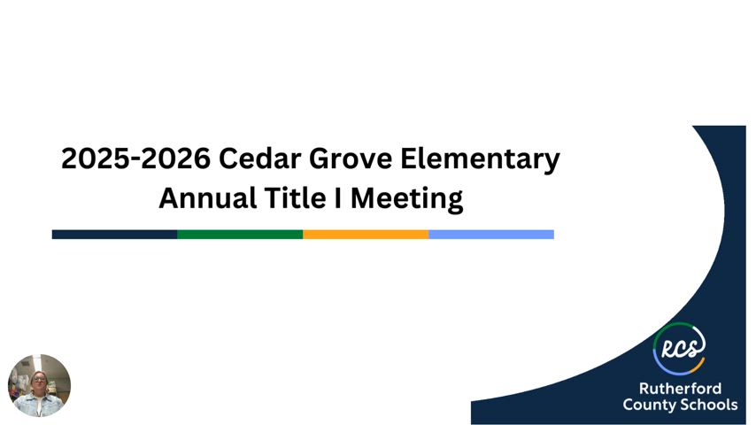 Title I Annual Fall Meeting and Open House 