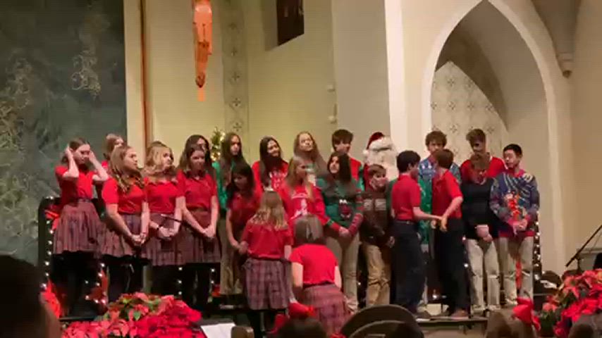 Children singing candles & carols