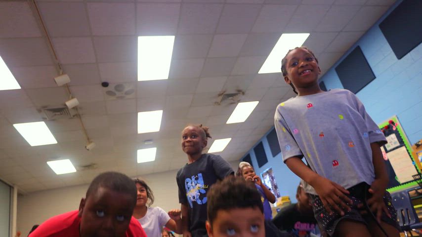 This video shows students enjoying the educational process at Woodland Heights Elementary School. They are engaged, learning, but also having fun. 