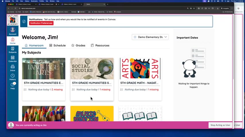 A walk-thru showing how to sign up for Student/Parent/teacher Conferences on Canvas