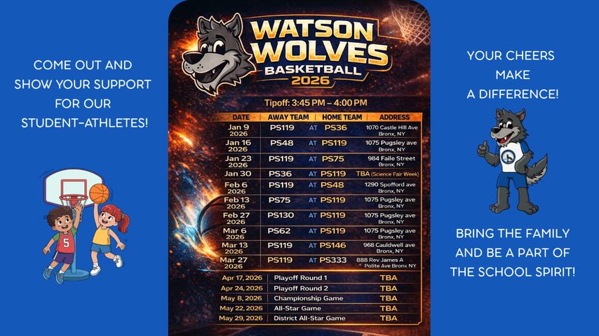 School Activities for School Year 2025-2026