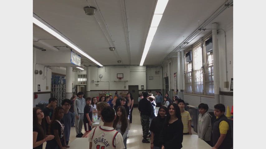 Video of students participating in Math Olympiad 