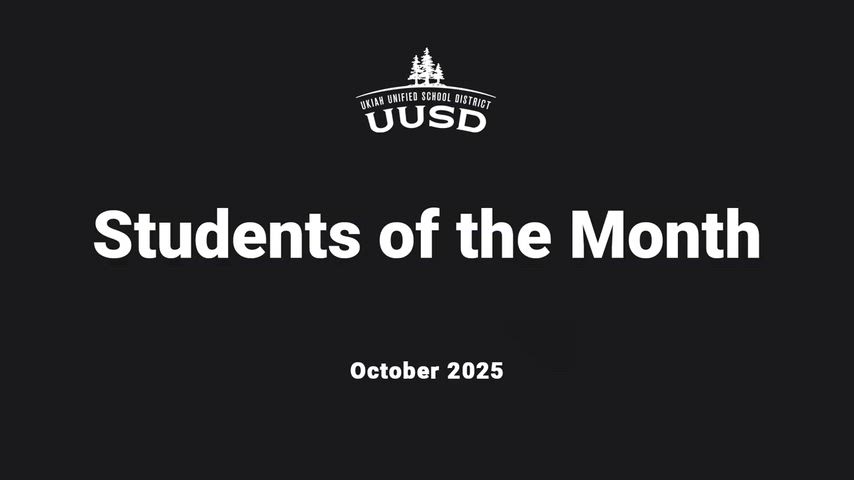 video of students of the month ceremony