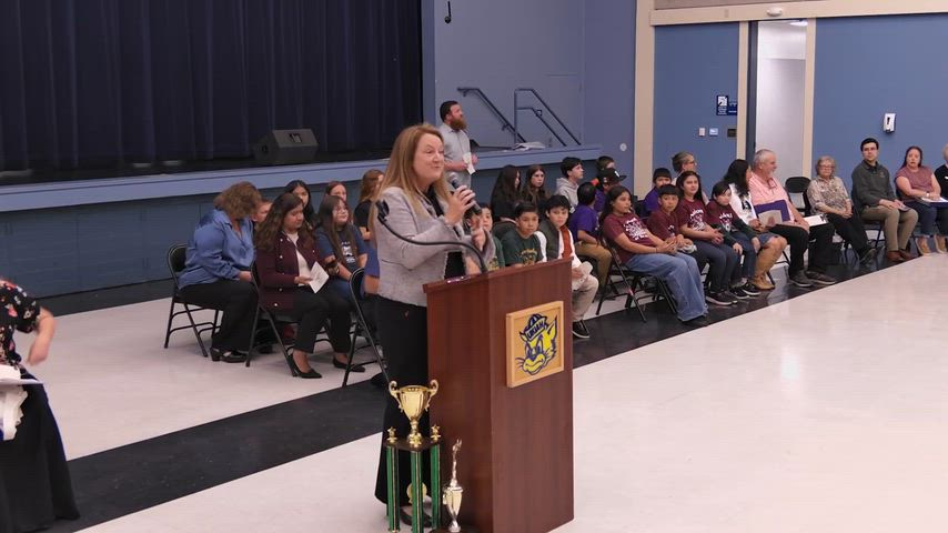 video of students of the month ceremony
