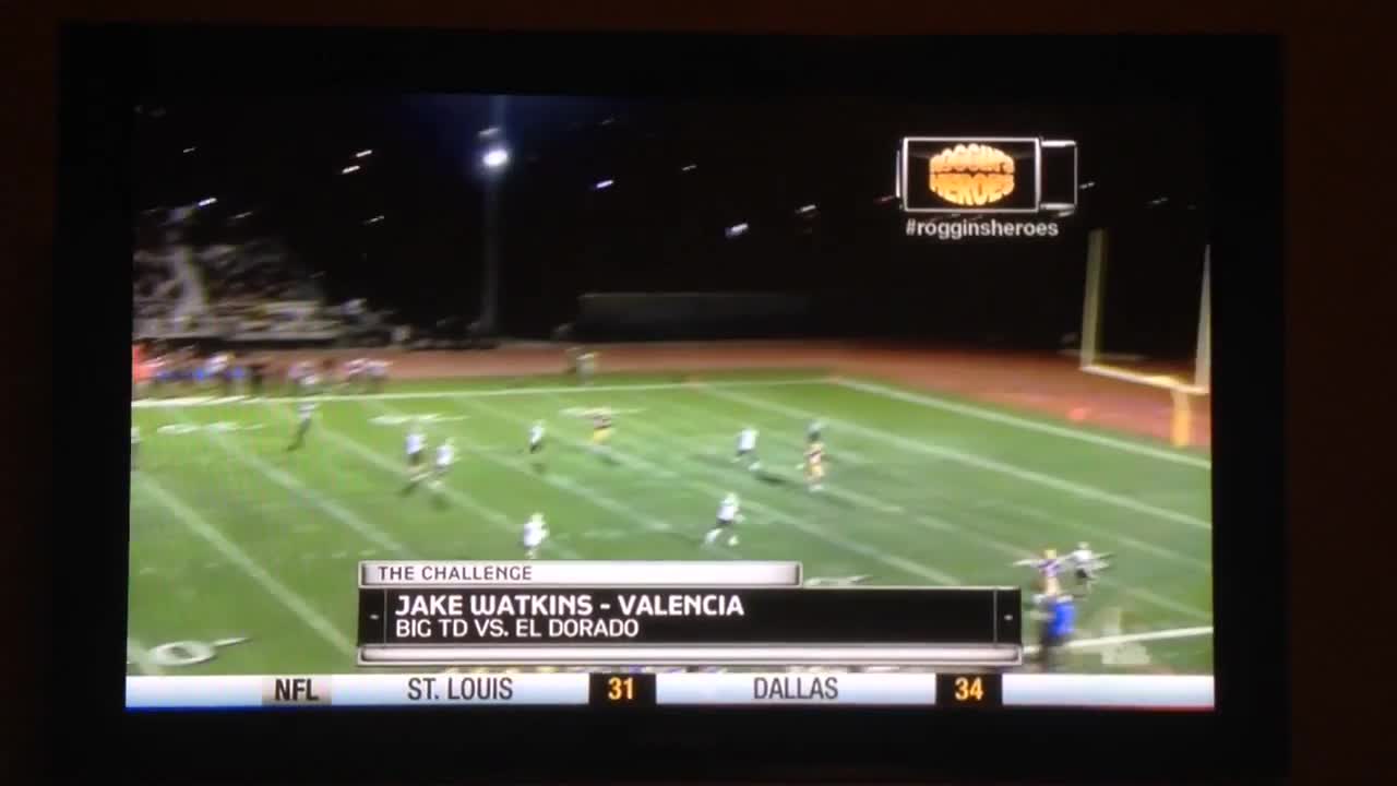 VHS Football Player Jake Watkins Showcased on Rogin's Heros Valencia