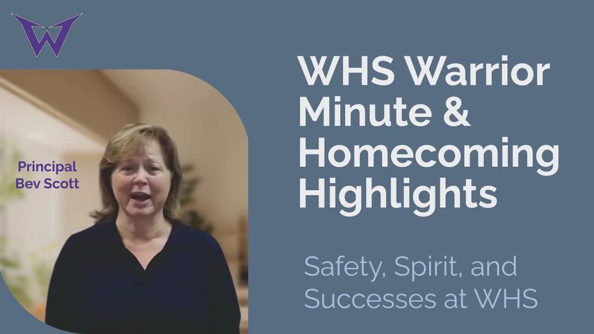 Video from principal